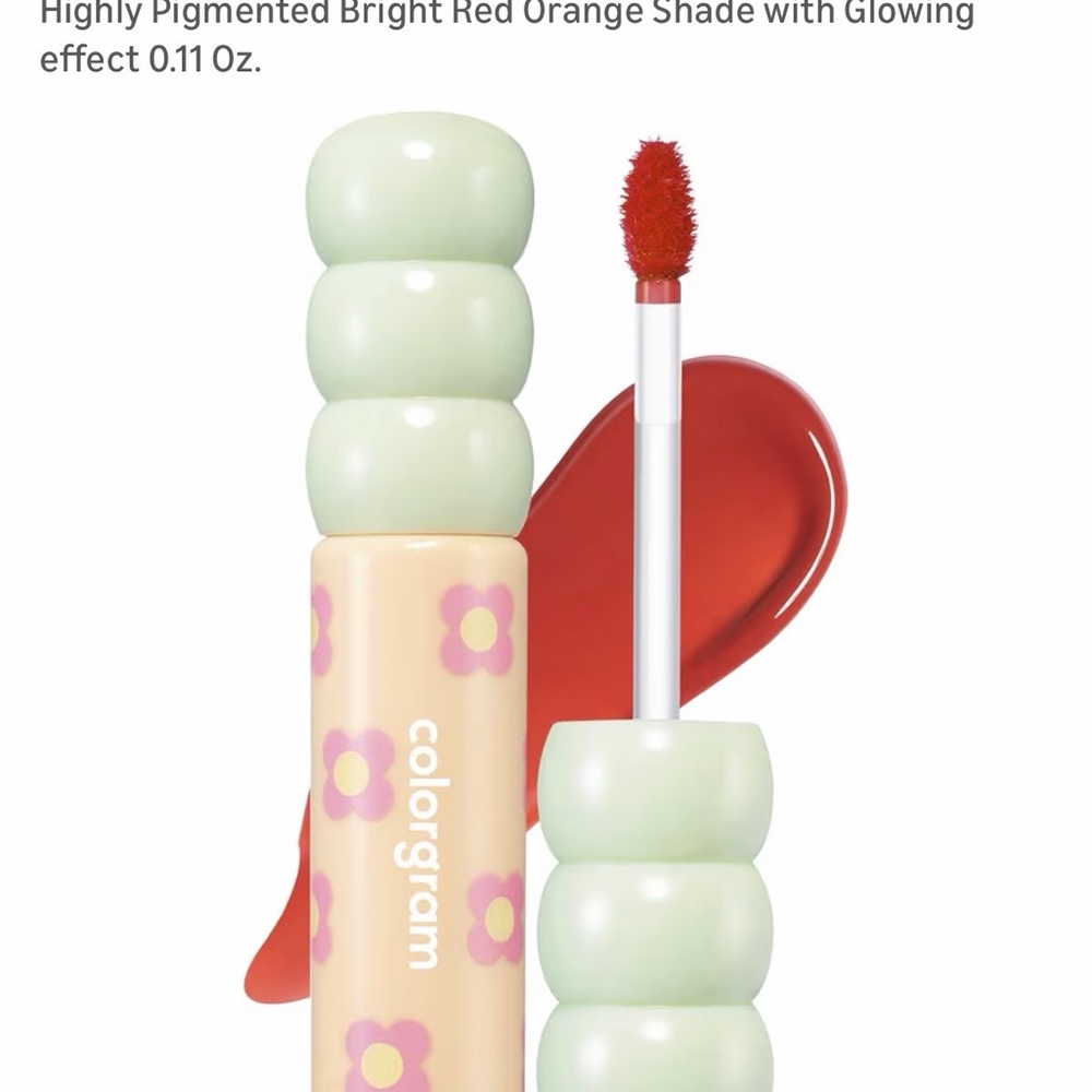 🔥🔥NWT Colorgram glass tint in Joyful Tomato Lip Gloss